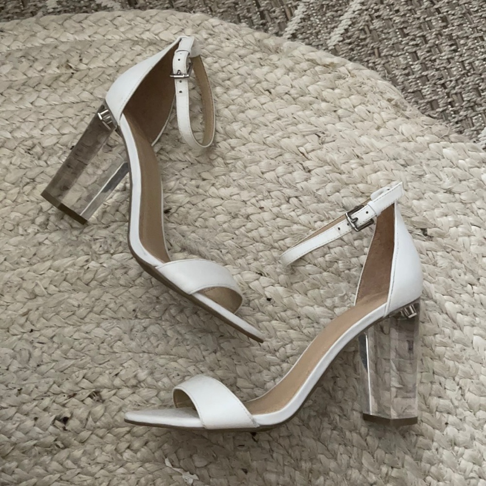 GUESS white heels